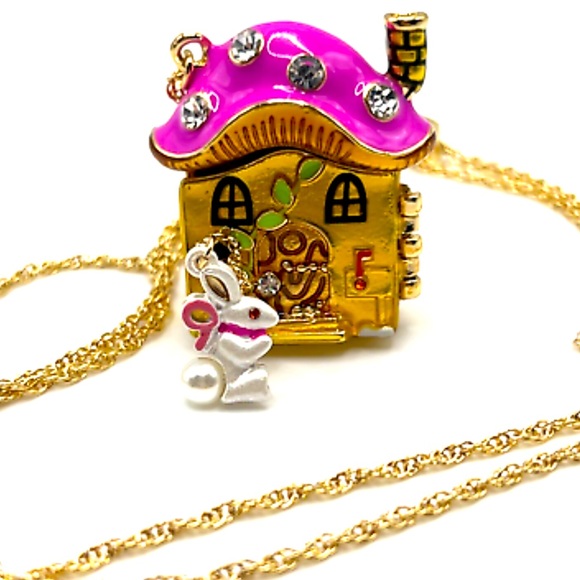 Betsey Johnson Mushroom Necklace 並行輸入